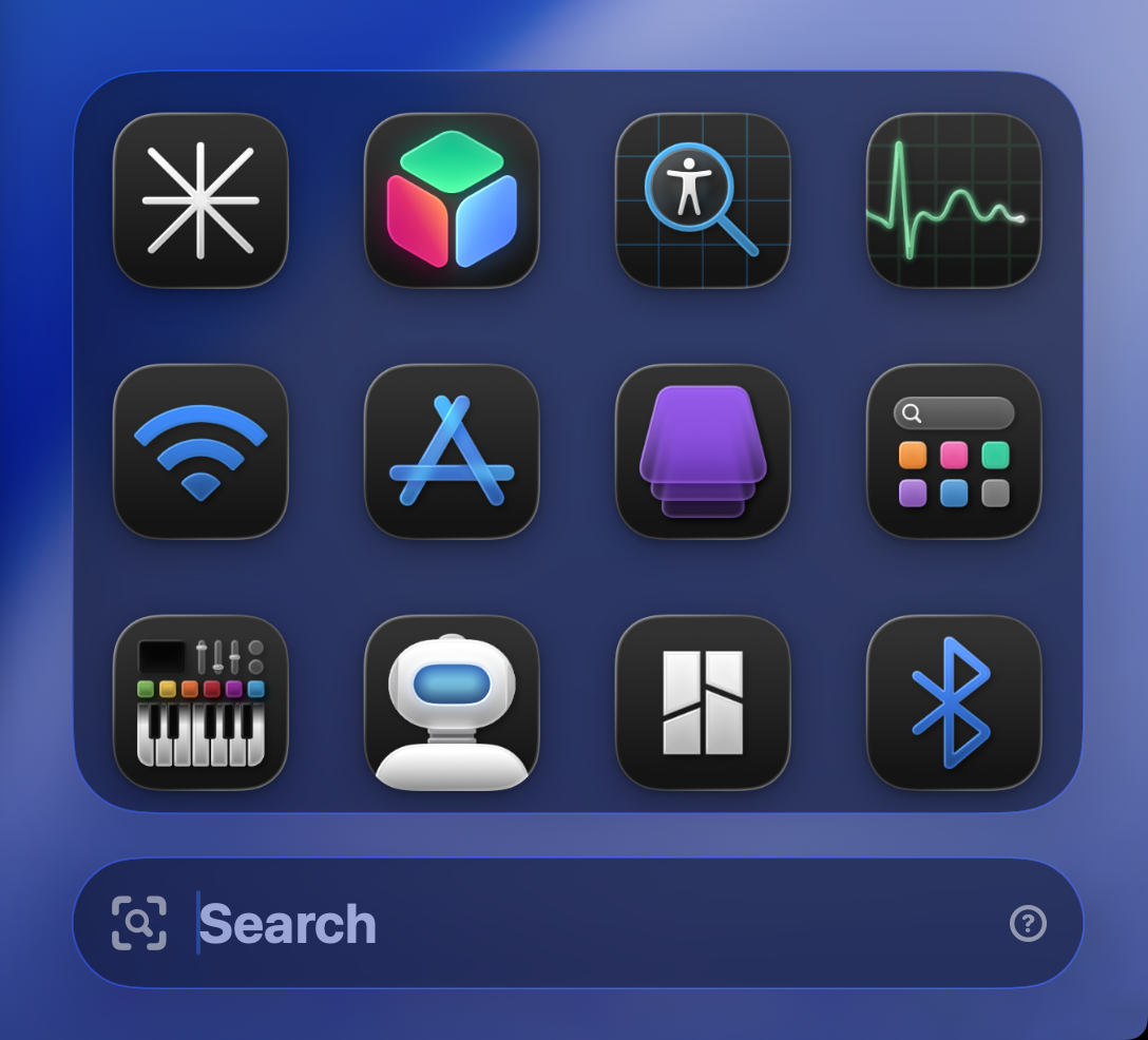 Vector main search interface showing app results